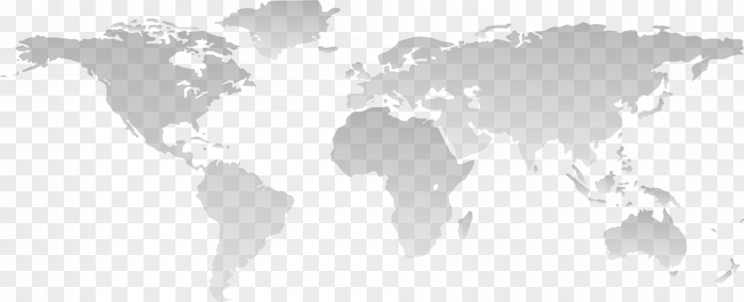 Horizontal Line World Map Globe Wall Decal PNG