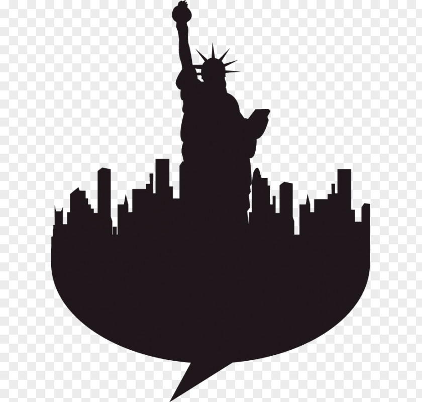 New York Skyline Wall Decal Manhattan Image Illustration Vector Graphics PNG