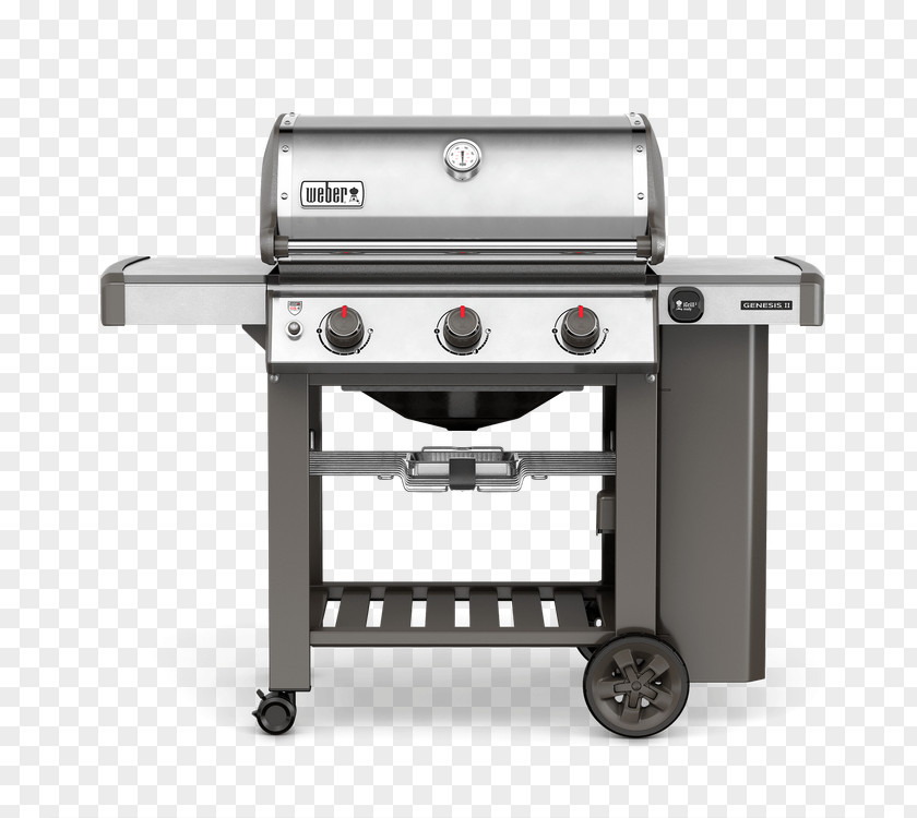 Propane Gas Stoves Barbecue Weber Genesis II S-310 Weber-Stephen Products Natural PNG