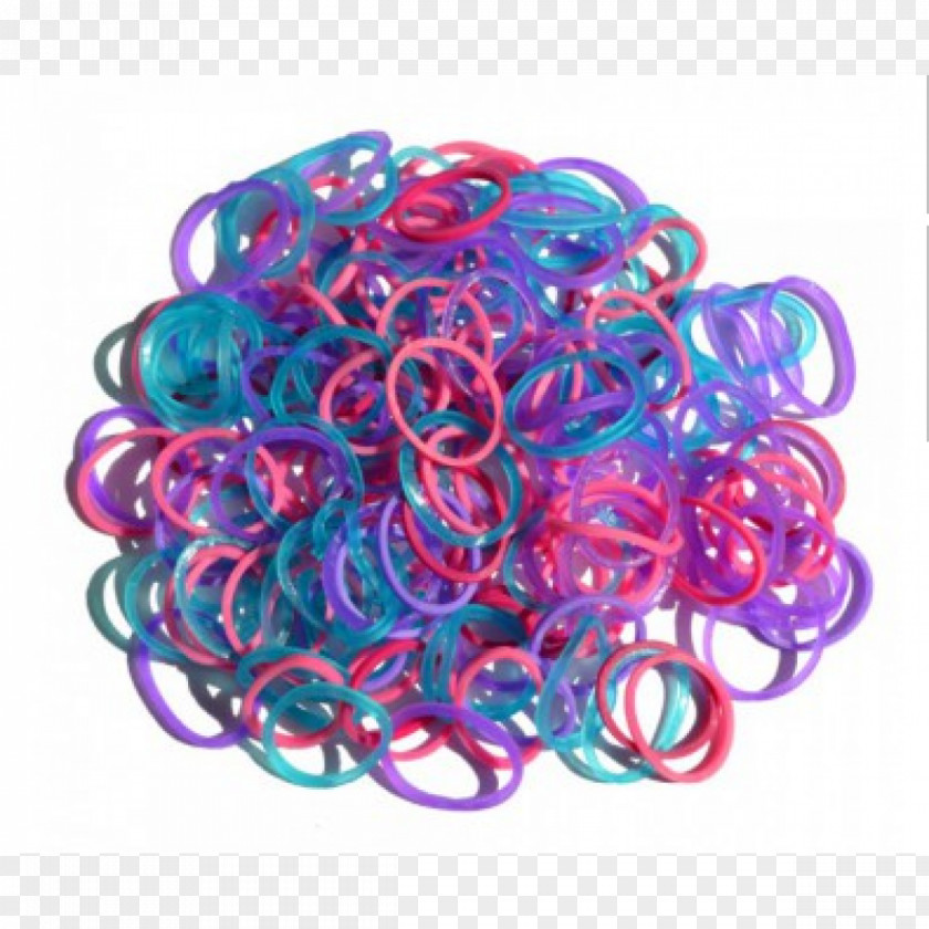 Rainbow Loom Bracelet Rubber Bands Watch PNG