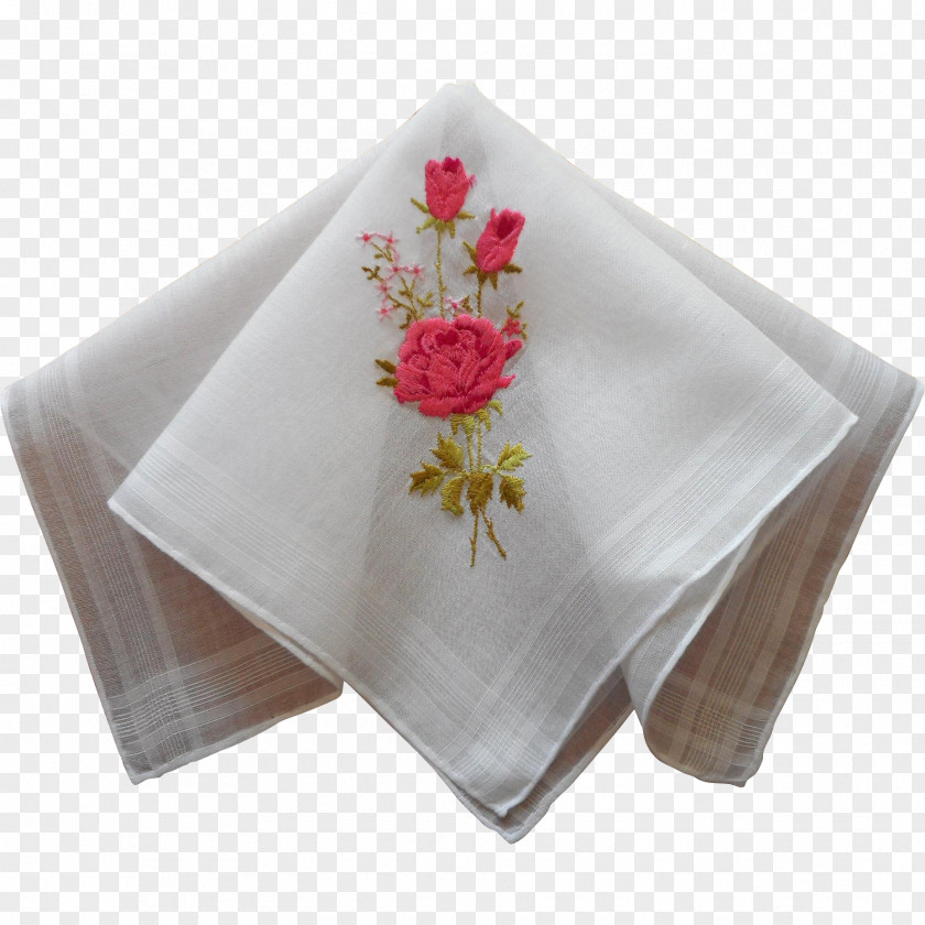 Embroidery Crossstitch Cloth Napkins Handkerchief Linen Textile PNG