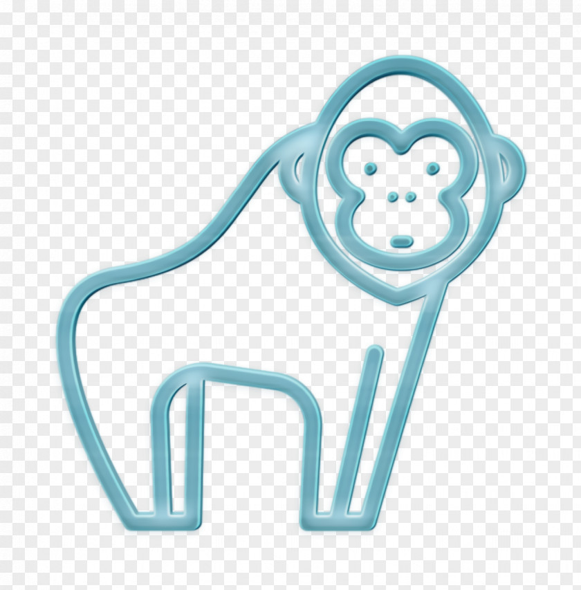 Forest Animals Icon Gorilla Monkey PNG