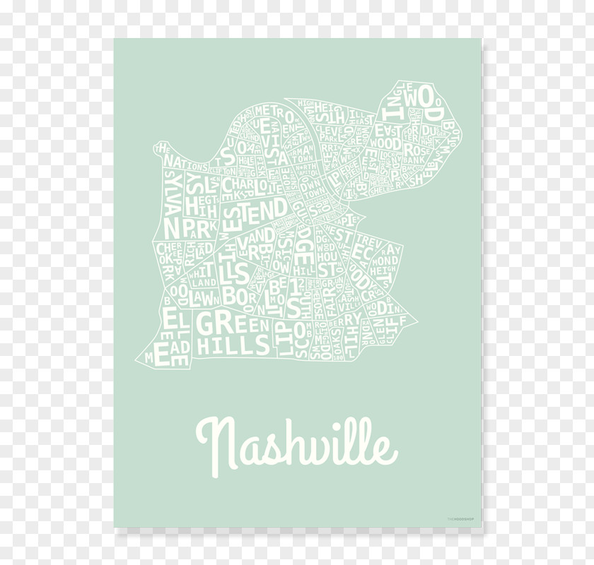 Peach And Mint Green Nashville Printing Font PNG