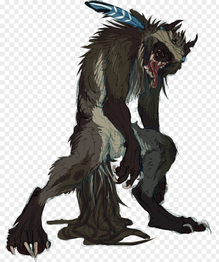 Werewolf Full Moon Gray Wolf DeviantArt Werwolf PNG