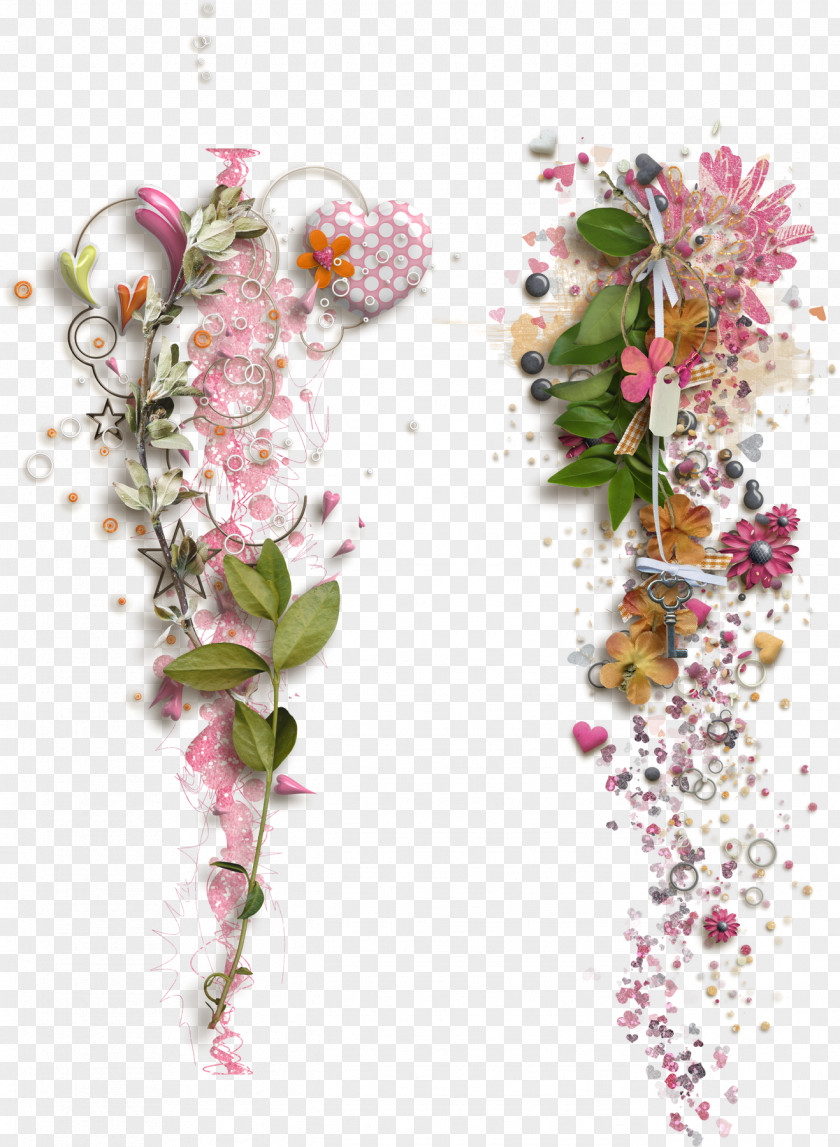 Pink Floral Background Flower Clip Art PNG