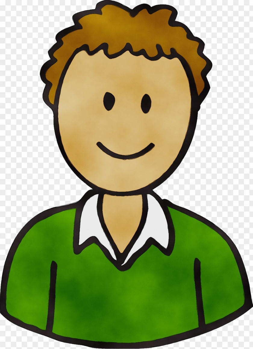 Pleased Happy Green Cartoon Facial Expression Clip Art Yellow PNG