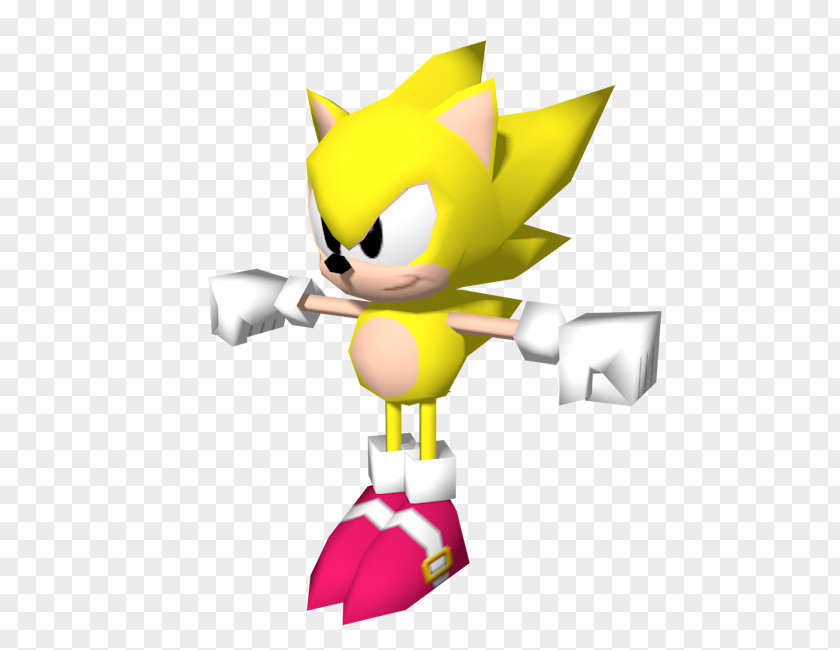 Super Sonic The Hedgehog 2 Robo Blast Classic Collection Low Poly Video Game PNG