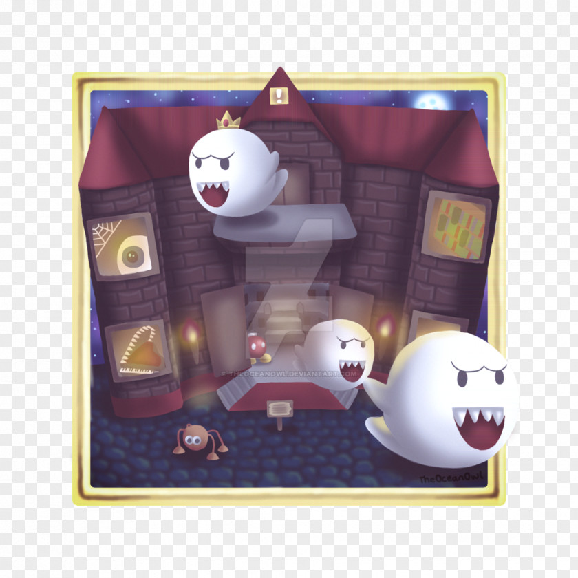 Boo Super Mario 64 Big Art Wii PNG