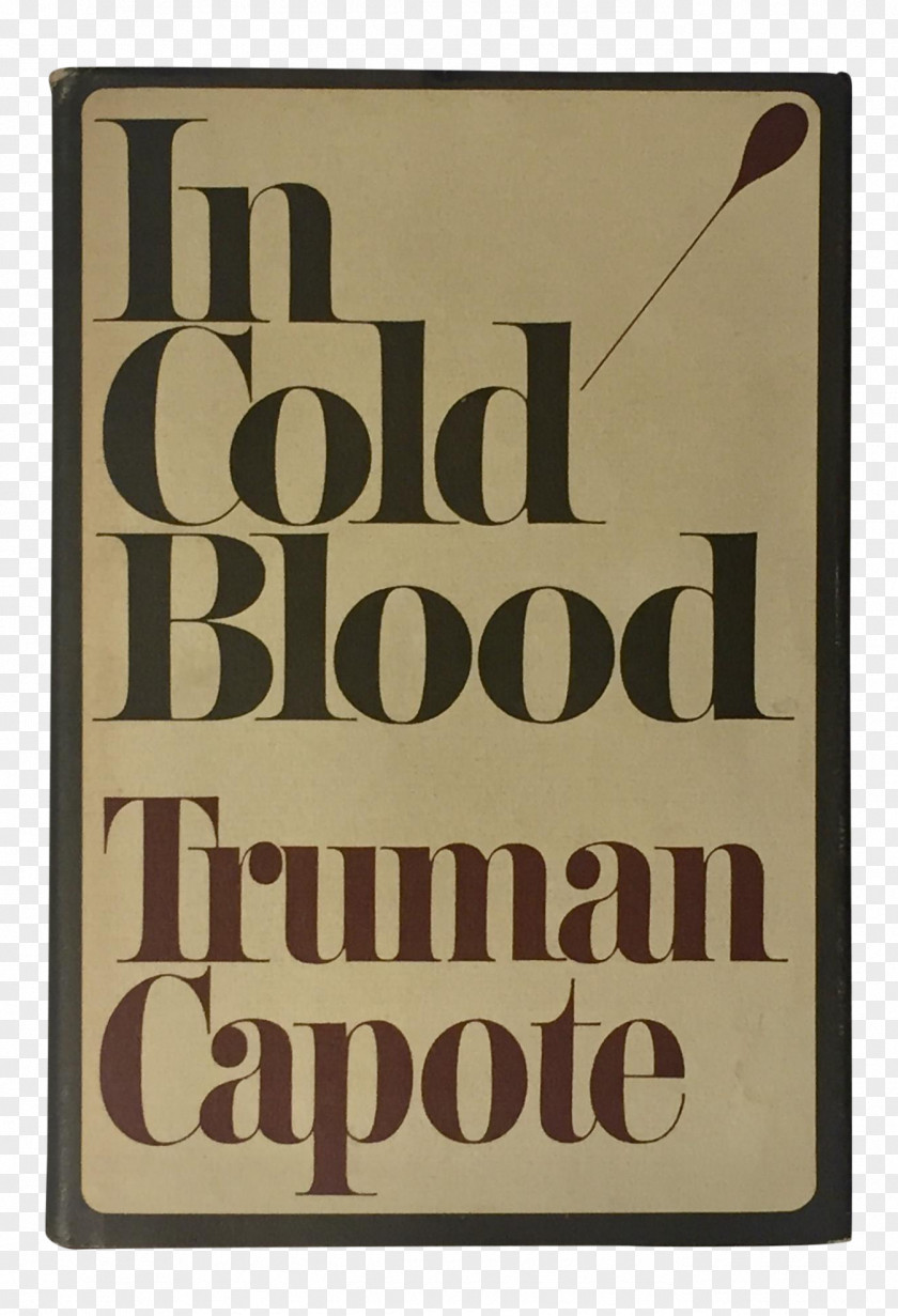 In Cold Blood Book Dust Jacket Crime Fiction True PNG