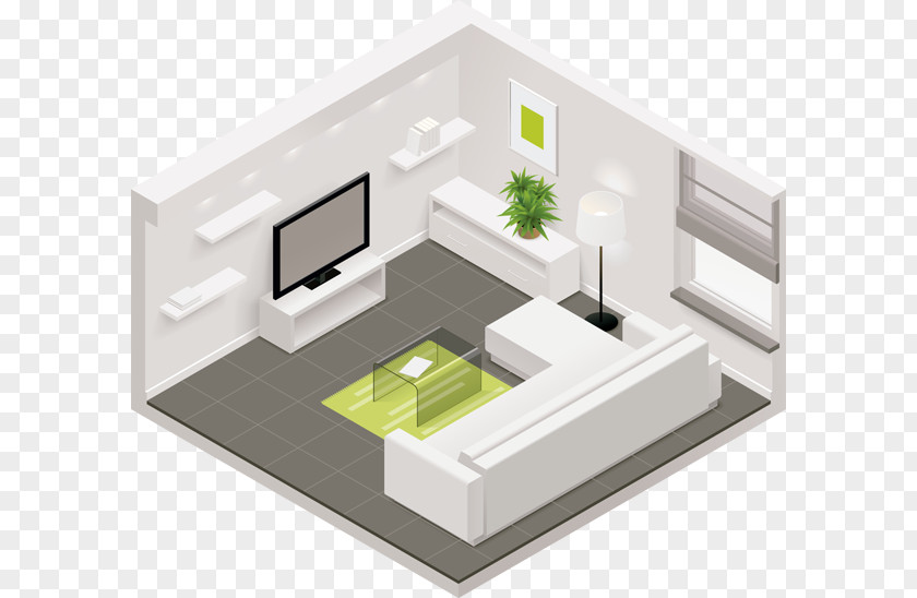 Living Vector Room House PNG