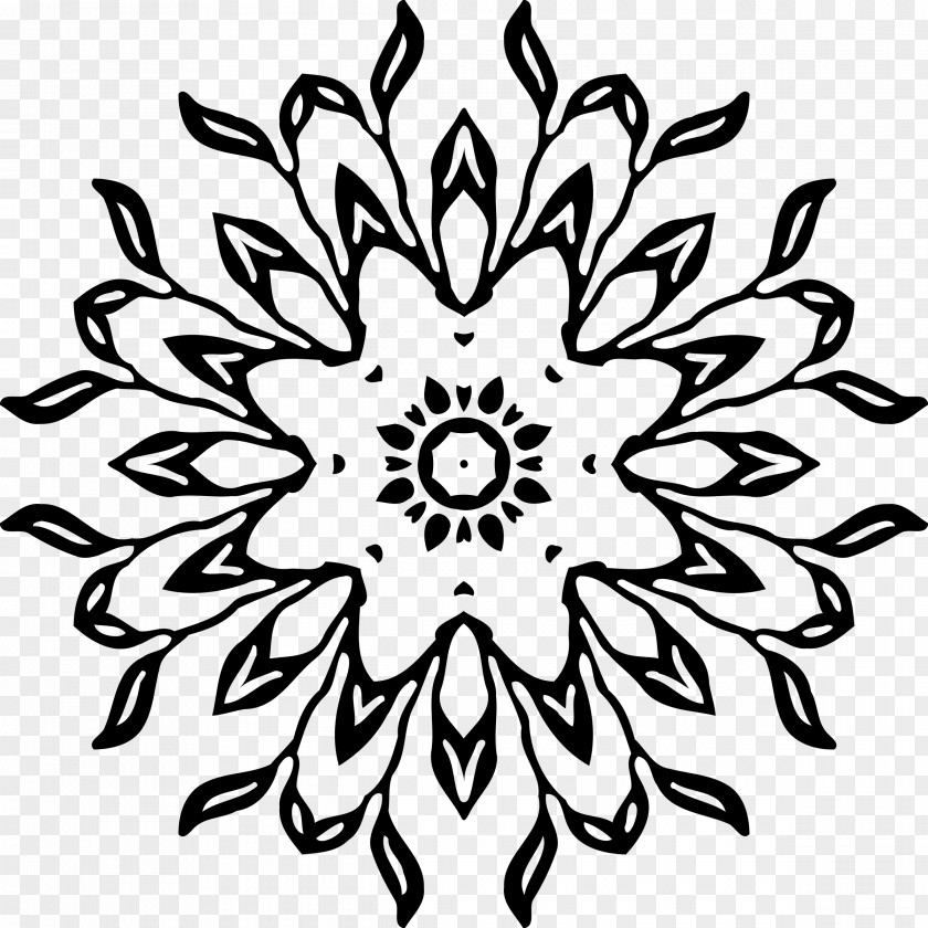 Mandala Vector Floral Design Art PNG