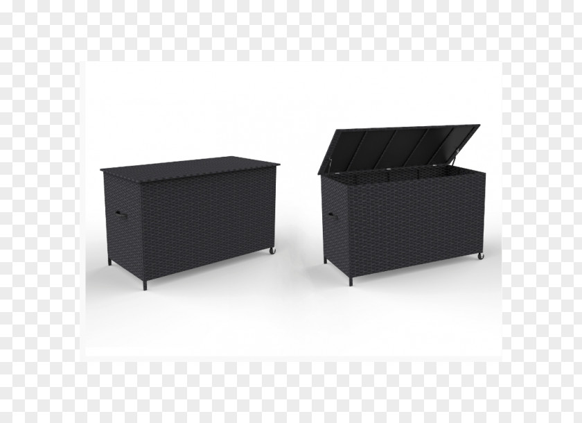 Rattan Black Wheel Desk PNG