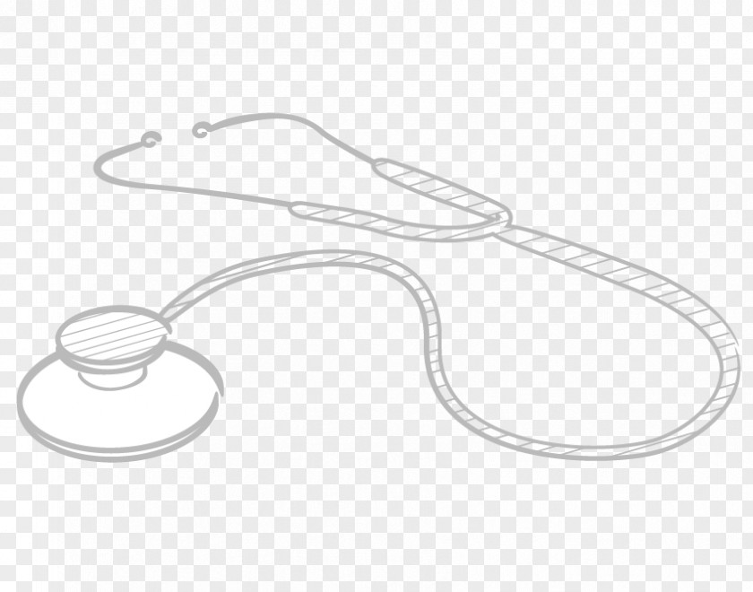 Silver Body Jewellery Stethoscope PNG
