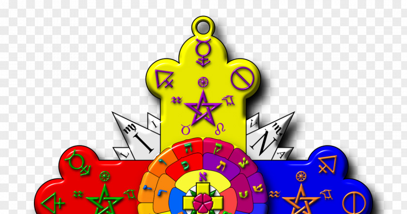 Christian Cross Rose Rosicrucianism Hermetic Order Of The Golden Dawn Lamen PNG