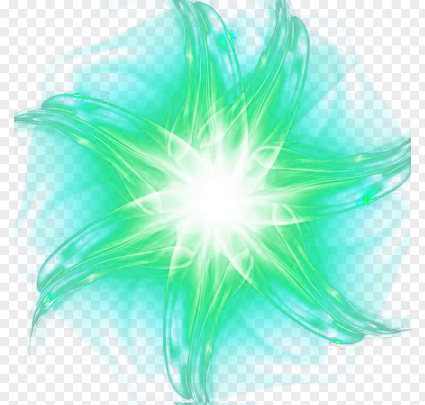 Five-pointed Star Light Effect Blue Clip Art PNG