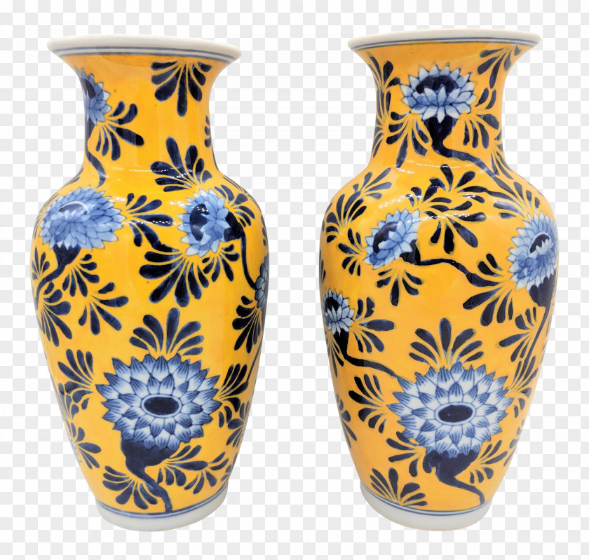 Interior Design Blue And White Porcelain Vase Flower PNG