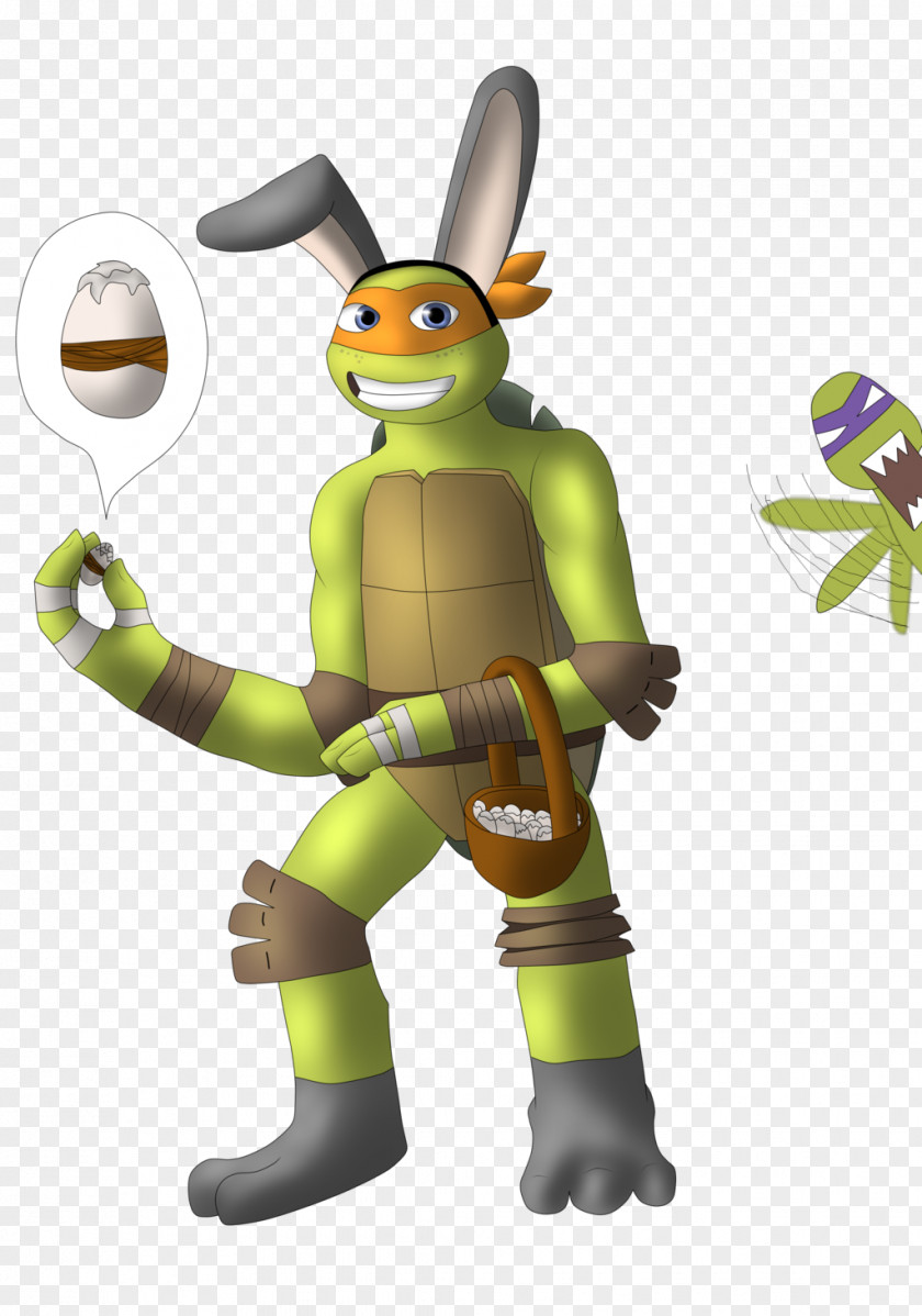 Michaelangelo Teenage Mutant Ninja Turtles Easter Drawing PNG