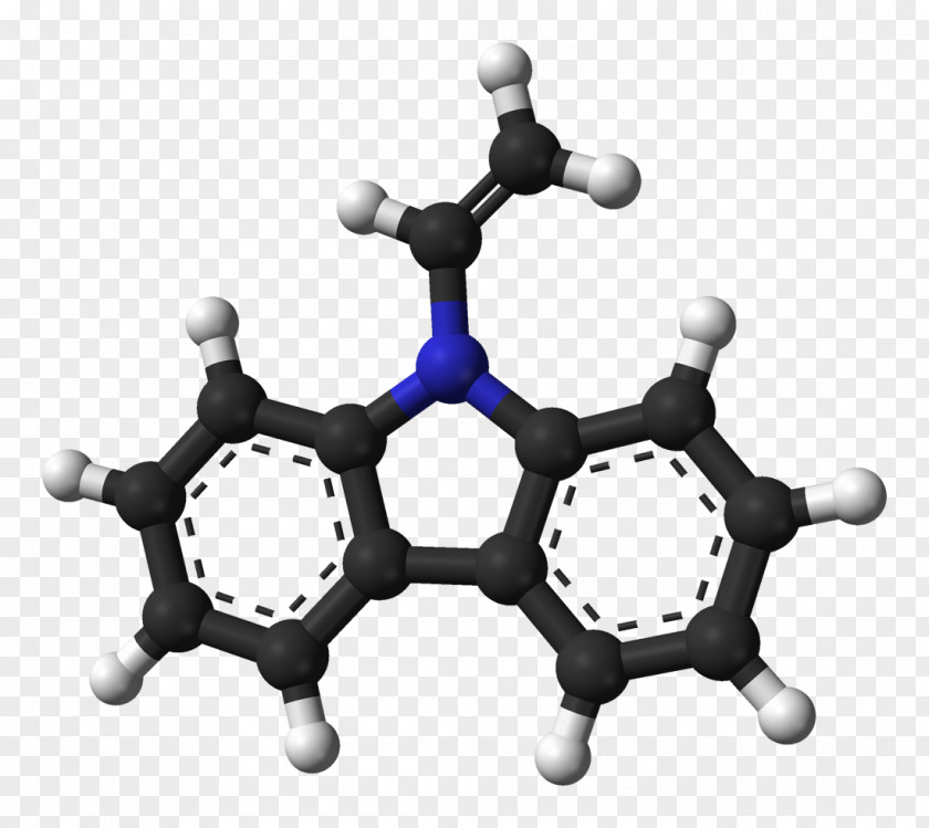 Vinyl Molecule N-Vinylcarbazole Three-dimensional Space Aromaticity Chemical Compound PNG