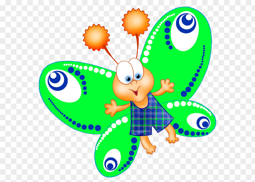 Funny Cartoon Butterfly Clip Art PNG