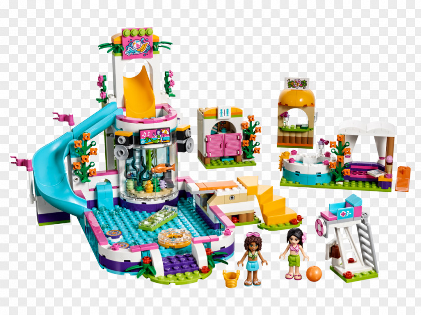 Toy LEGO 41313 Friends Heartlake Summer Pool Swimming PNG