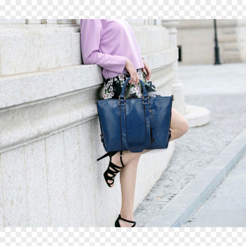 Woman Fashion Illustration Handbag Cobalt Blue Denim Shoulder PNG