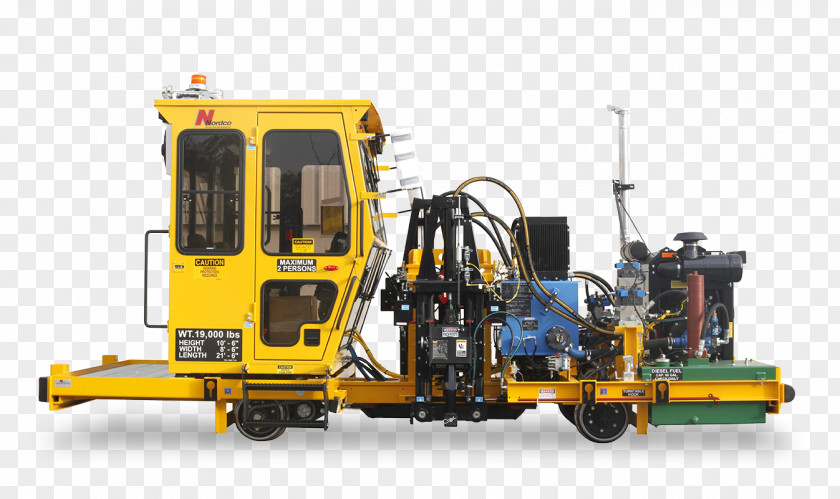 Rail Transport Heavy Machinery Spiker Railcar Mover PNG