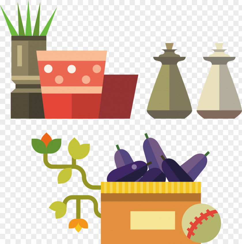 Garden Tools Vector Material Adobe Illustrator Illustration PNG