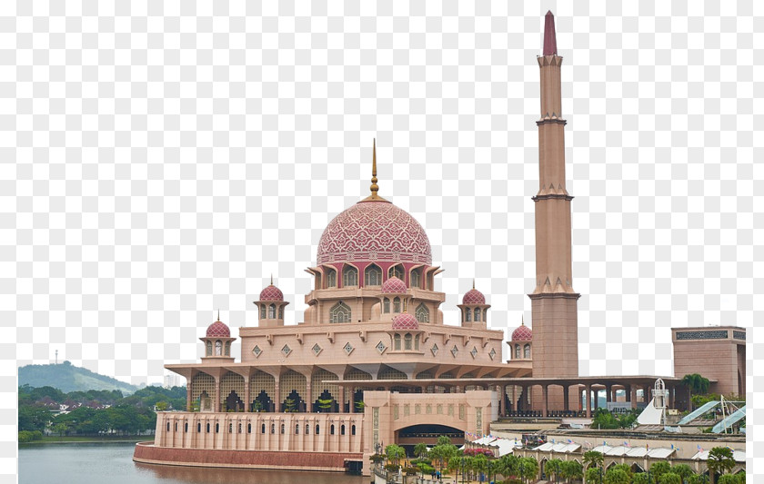 Islam Putra Mosque Mecca Kota Kinabalu City Putrajaya Lake PNG