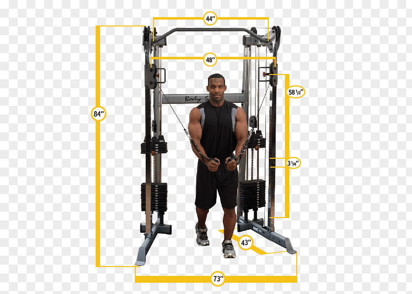 Pulley Functional Training Cable Machine Fitness Centre PNG