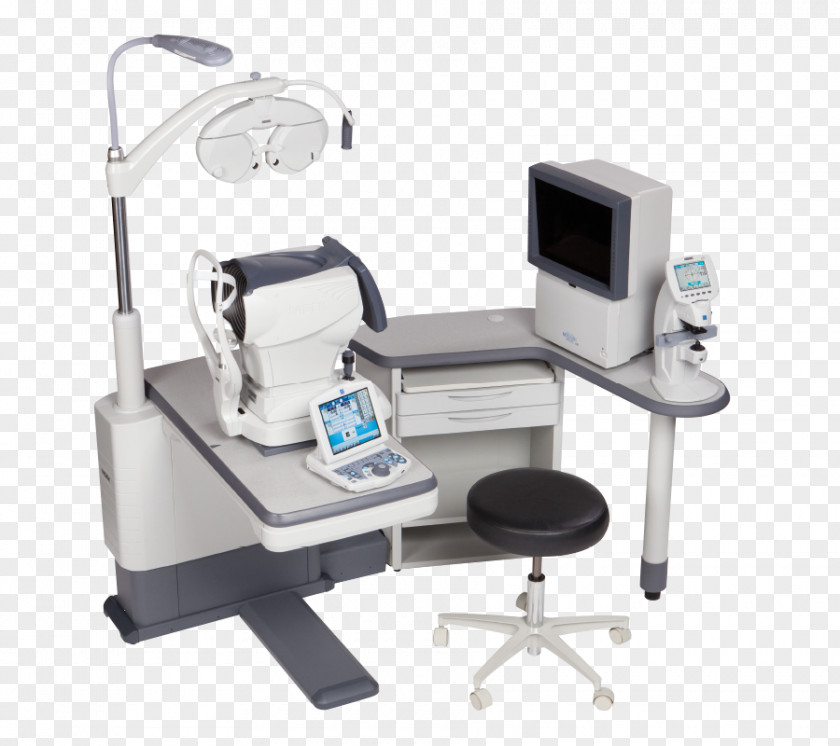 Workstation Marco Ophthalmic Automated Refraction System Eye Examination Ophthalmology Optometry PNG