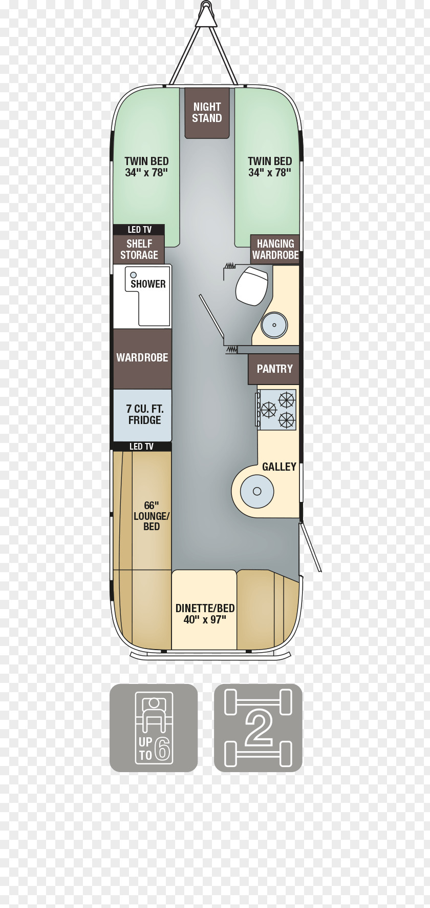 Battery Furnace Floor Plan Airstream Caravan House PNG