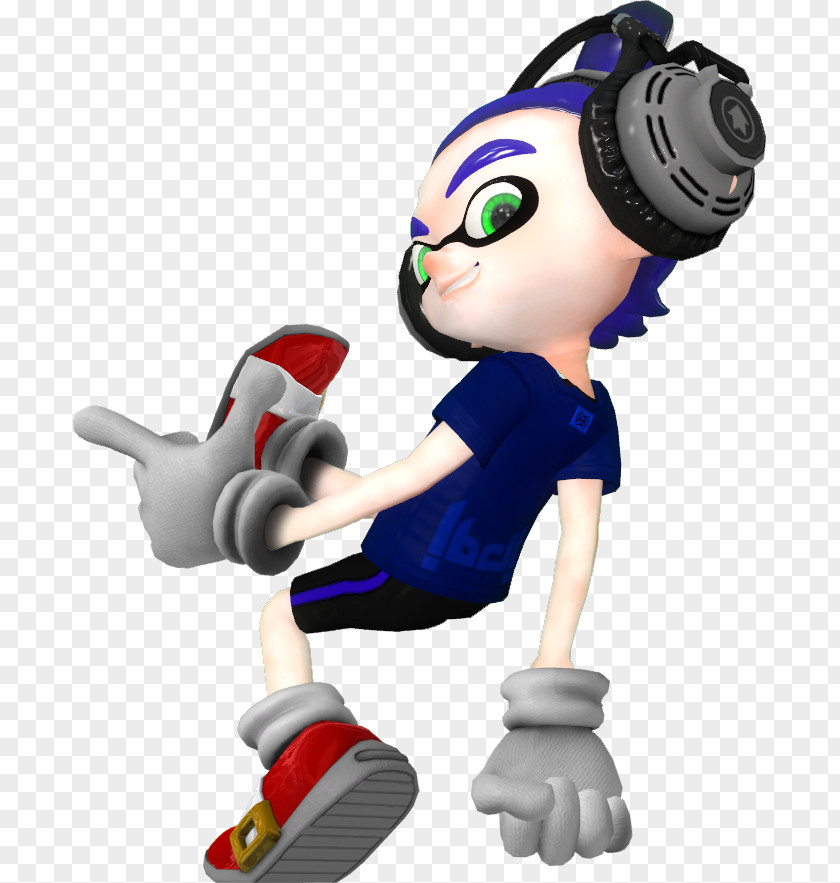 Smug Go On And See Art Figurine Splatoon PNG