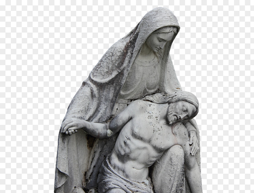 Virgin Mary Statue Pietà Image Sculpture Christianity PNG