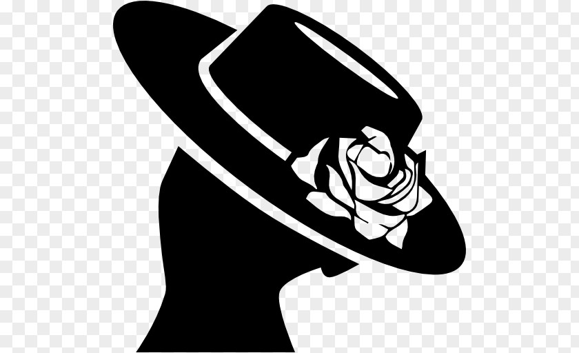Hat Woman With A Silhouette PNG