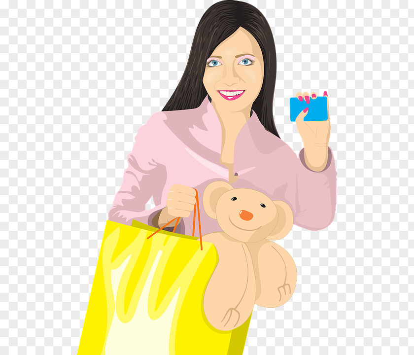 KIDS CLOTHES Shopping Credit Card Bag Clip Art PNG