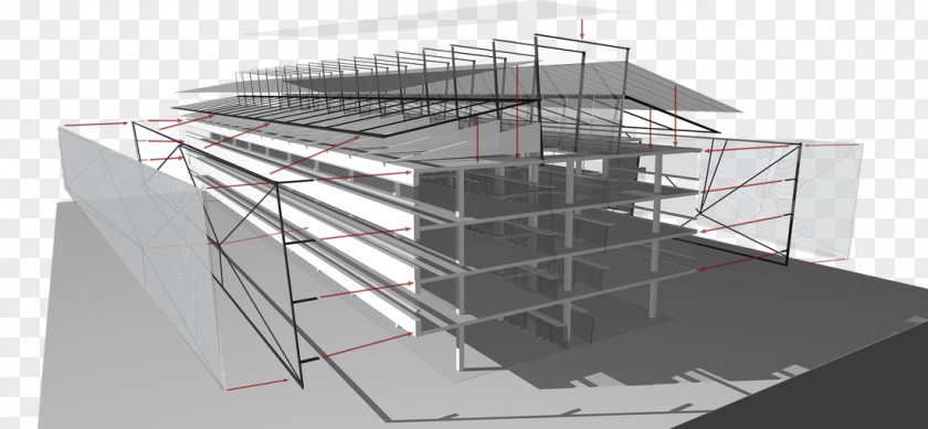 Stairs Handrail Facade Architecture Daylighting PNG