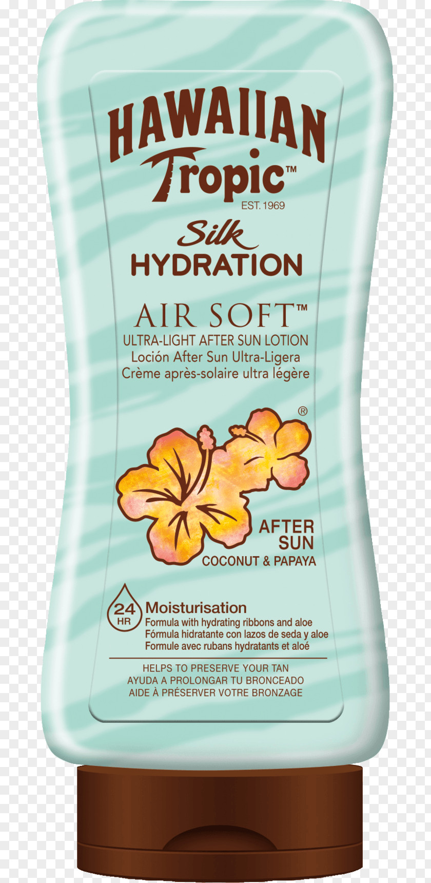 Sun Lotion Sunscreen Hawaiian Tropic Silk Hydration After Lip Balm PNG