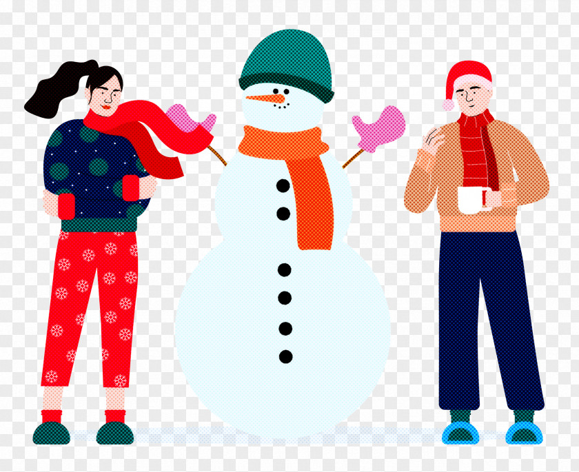 Christmas Winter Snowman PNG