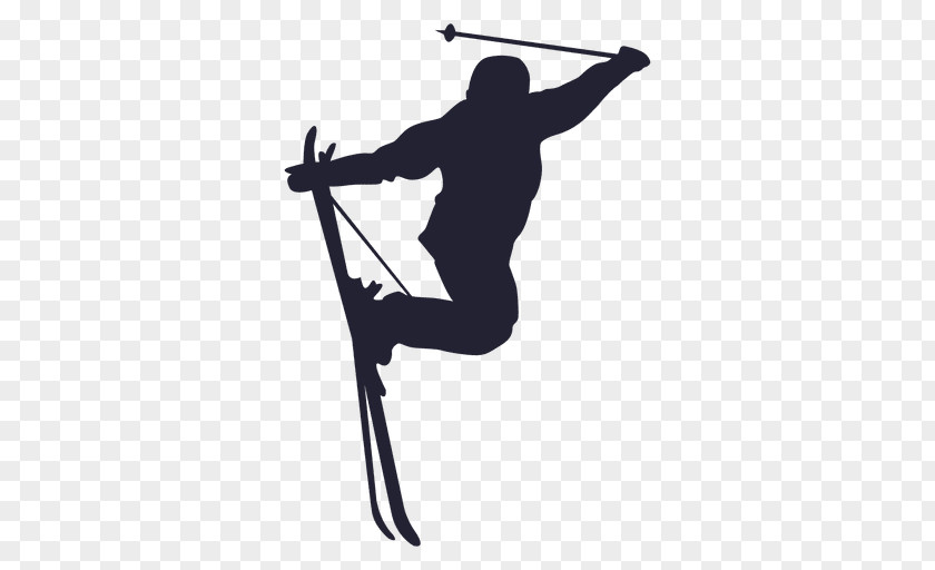 Jump Clipart Silhouette Skiing Ski Jumping PNG