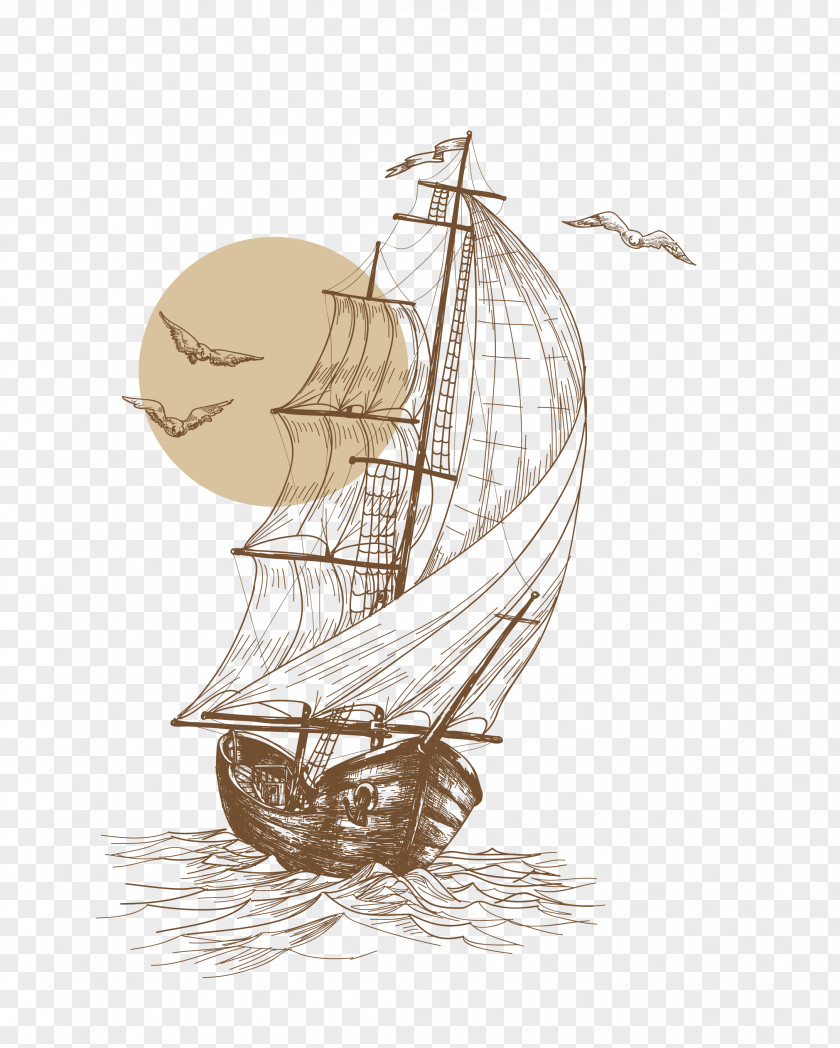 Ship Lines Drawing Line Art PNG