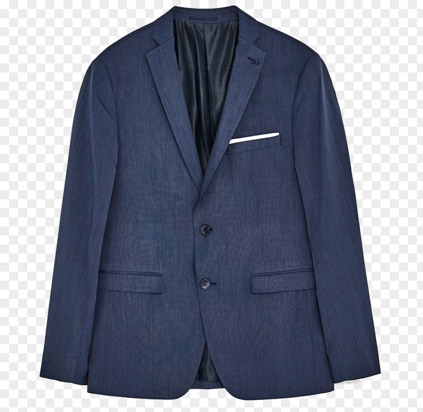 Blazer Jacket Formal Wear Blue Outerwear PNG