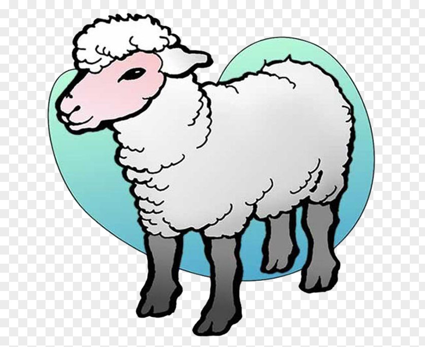 Cute Sheep Lovely Drawing PNG