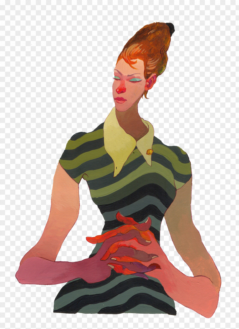 Figure Painted Woman Cartoon Fashion Illustration Illustrator PNG