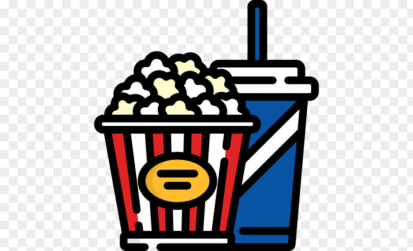 Popcorn Cinema Ticket Clip Art PNG