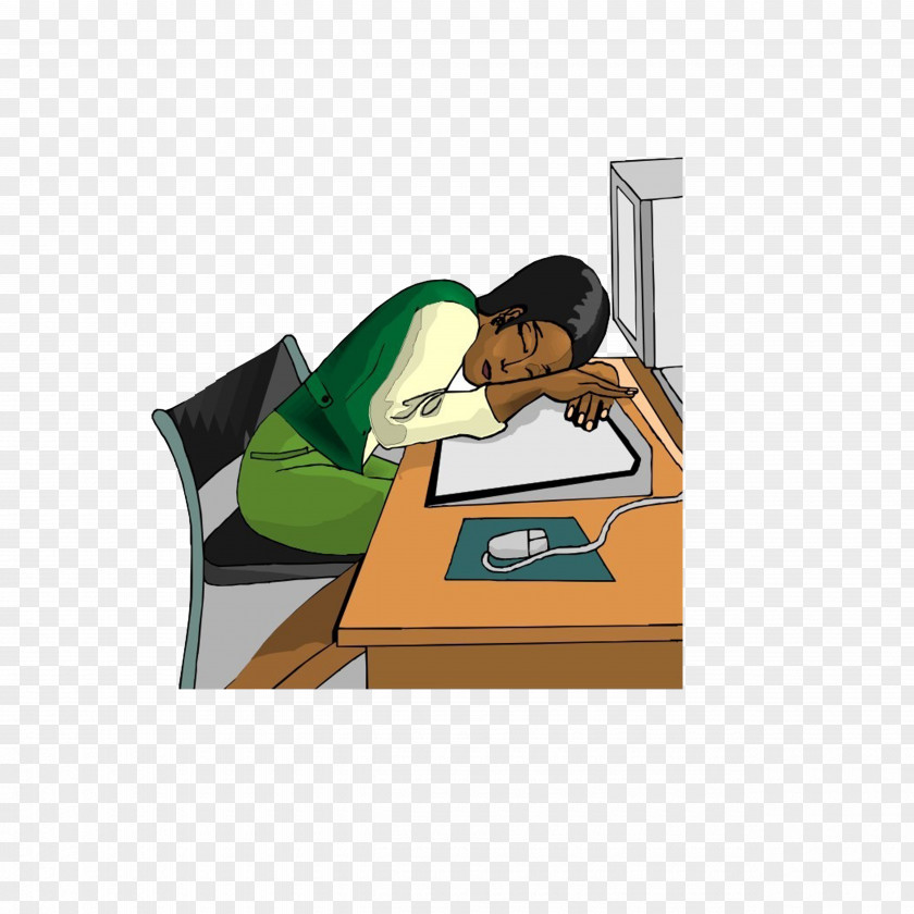 Work Is Tired, Lying On The Table Will Sleep T-shirt Desk Name PNG