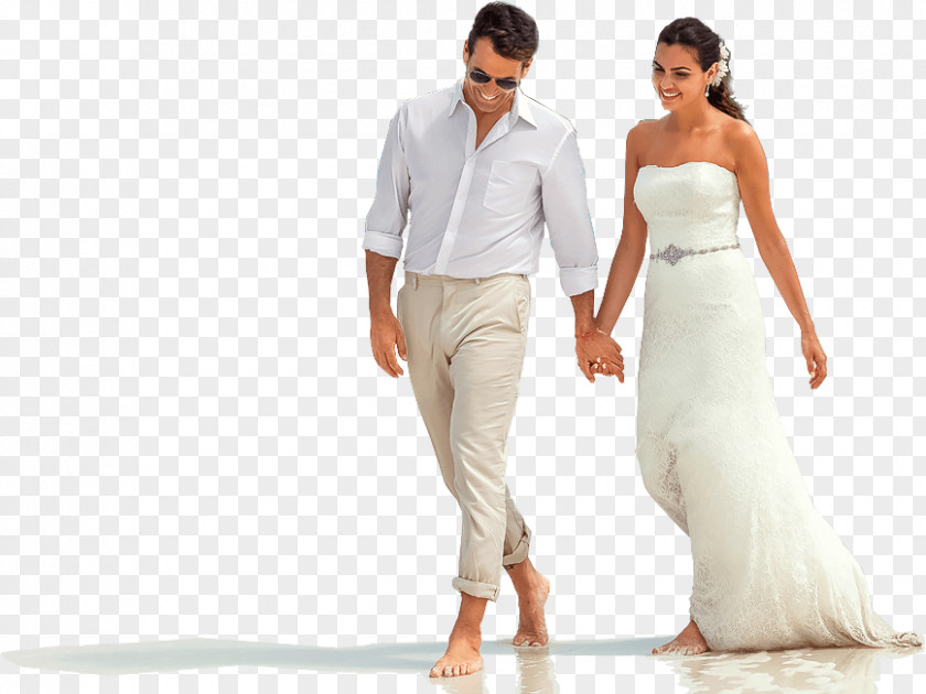Couple Wedding Dress All-inclusive Resort Honeymoon PNG