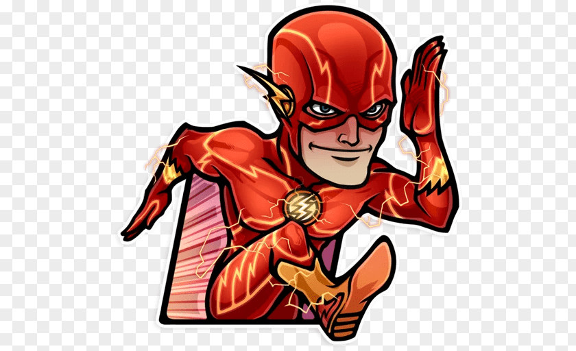 Flash The Superhero Sticker Telegram PNG