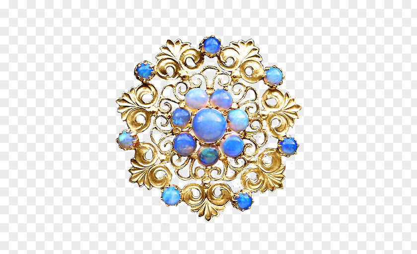 Gold Chain Jewellery Brooch Handmade Jewelry Art Nouveau PNG