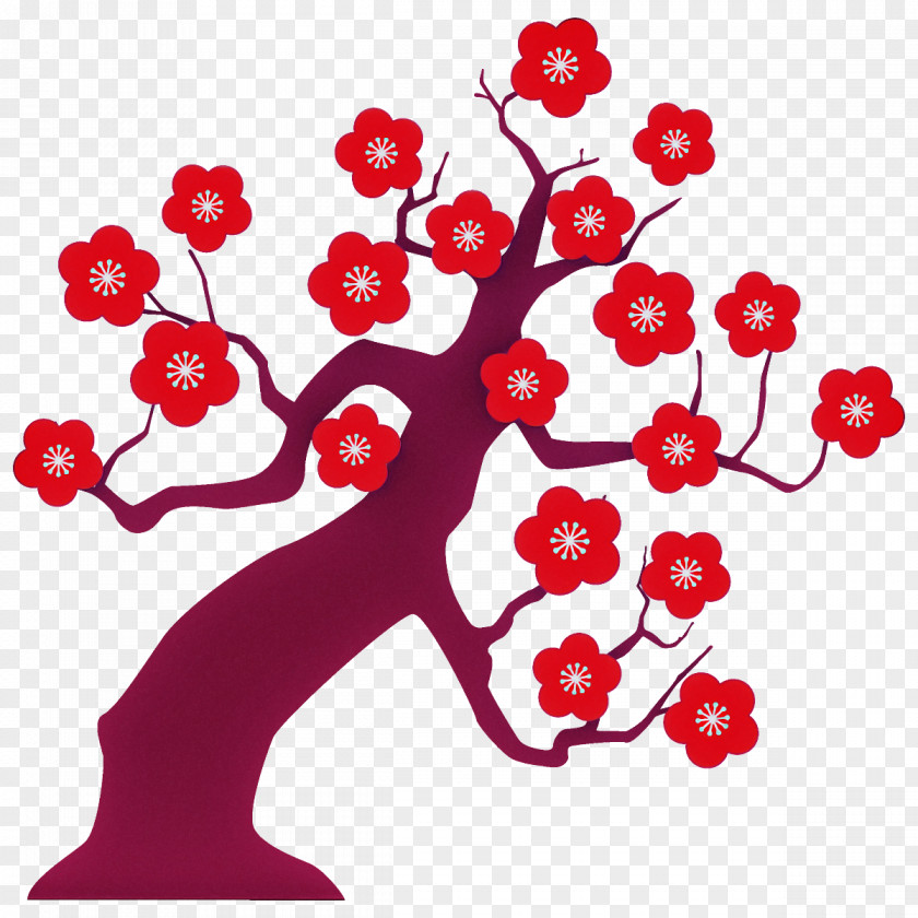 Plum Tree Winter Flower PNG