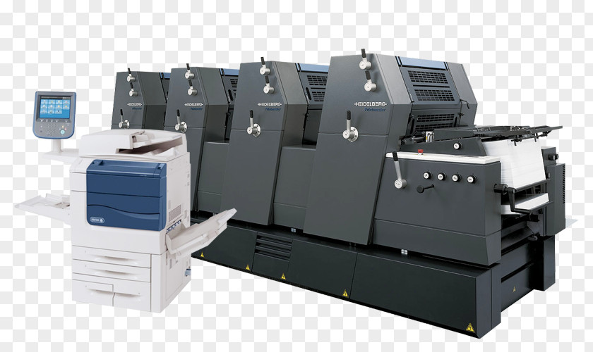 Printer Offset Printing Press Machine Advertising PNG